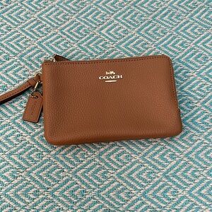 Coach classic caramel wristlet